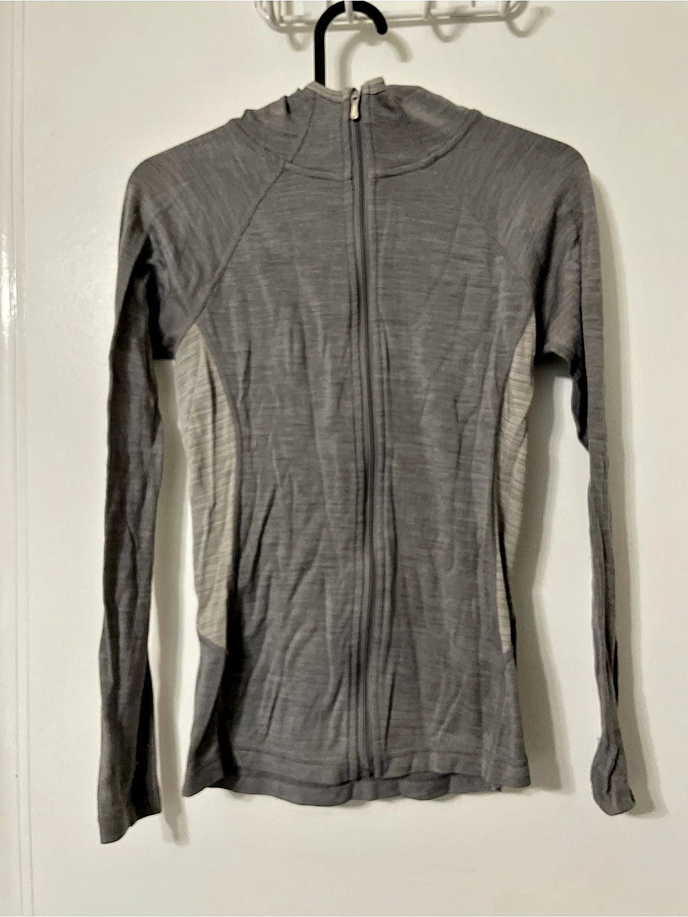 Smartaool Gray Merino Wool Zip Hoodie